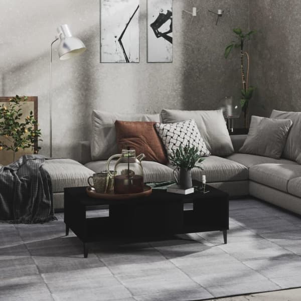 vidaXL Soffbord svart 103,5x60x35 cm spånskiva