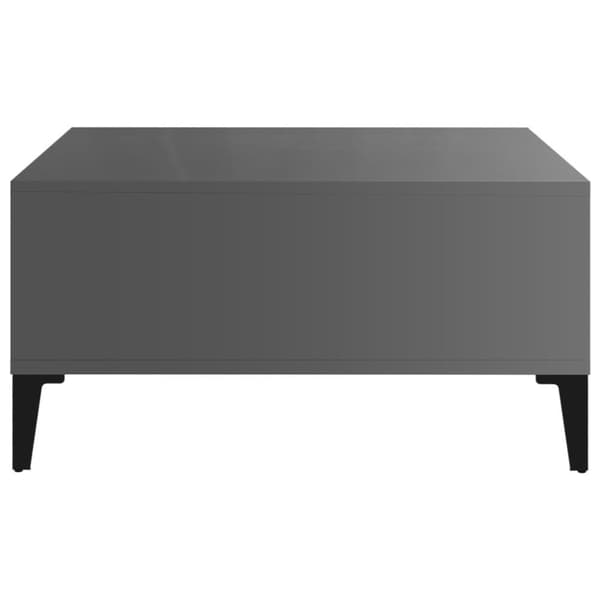 vidaXL sofabord 60x60x30 cm spånplade grå højglans
