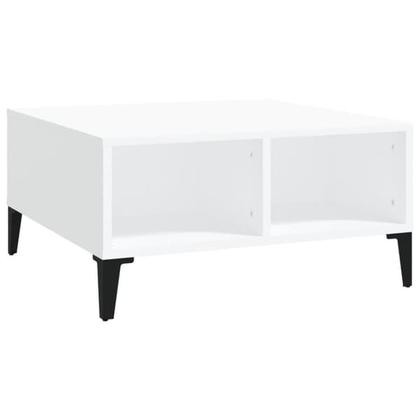 vidaXL sofabord 60x60x30 cm spånplade hvid