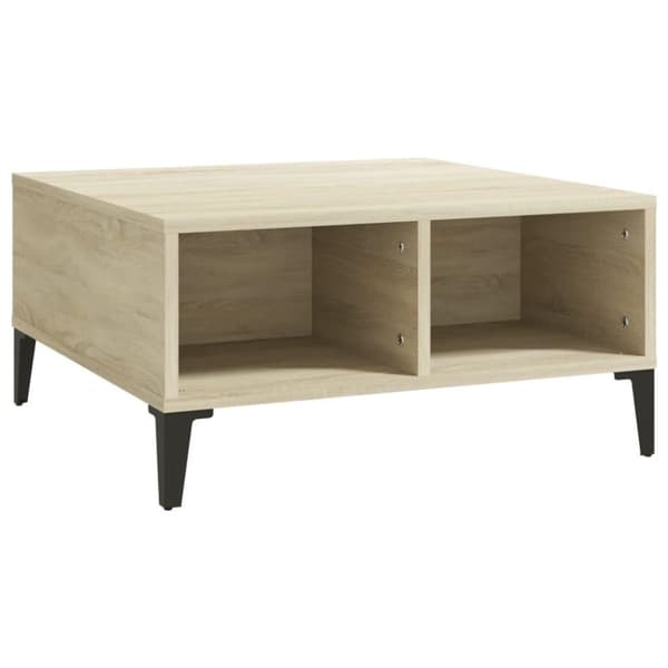 vidaXL Soffbord sonoma-ek 60x60x30 cm spånskiva