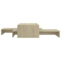 Miniatyrbilde 4 av 10: vidaXL Stablebart salongbordsett sonoma eik 100x100x26,5 cm sponplate
