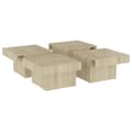 Miniatyrbillede 4 af 9: vidaXL sofabord 90x90x28 cm konstrueret træ sonoma-eg