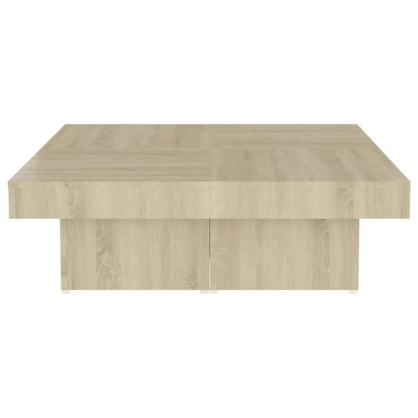 vidaXL sofabord 90x90x28 cm konstrueret træ sonoma-eg