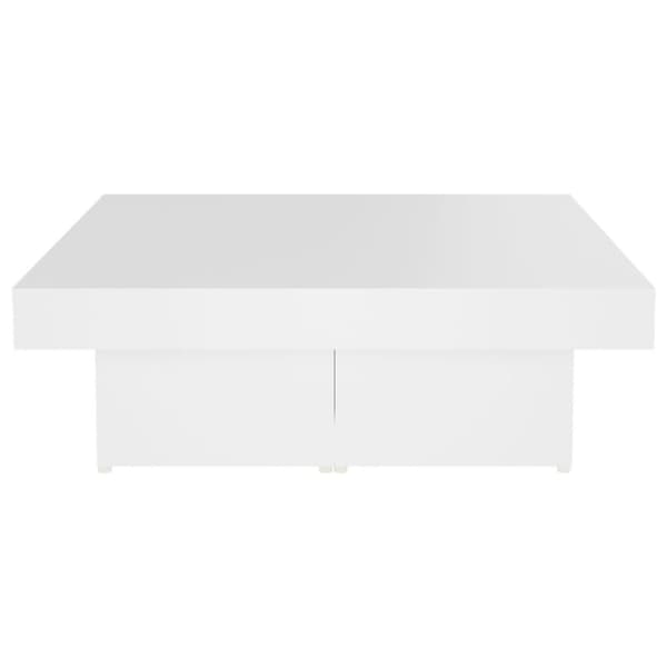 vidaXL Salongbord hvit 90x90x28 cm sponplate