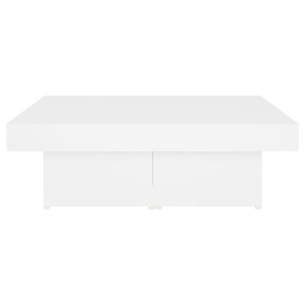 vidaXL Salongbord hvit 90x90x28 cm sponplate