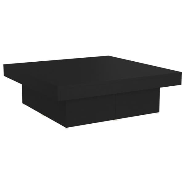 vidaXL Salongbord svart 90x90x28 cm sponplate