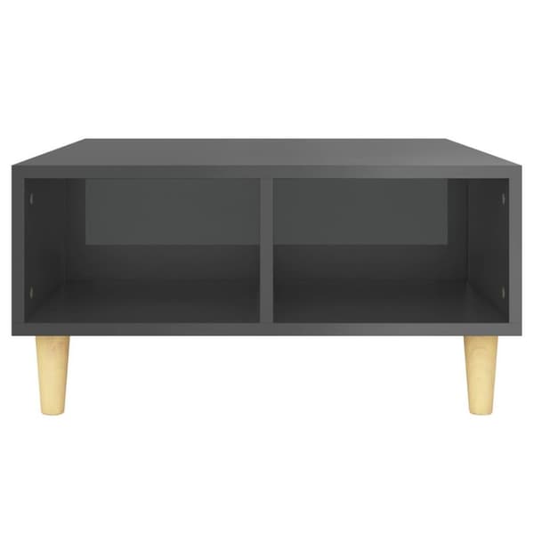 vidaXL sofabord 60x60x30 cm spånplade grå højglans