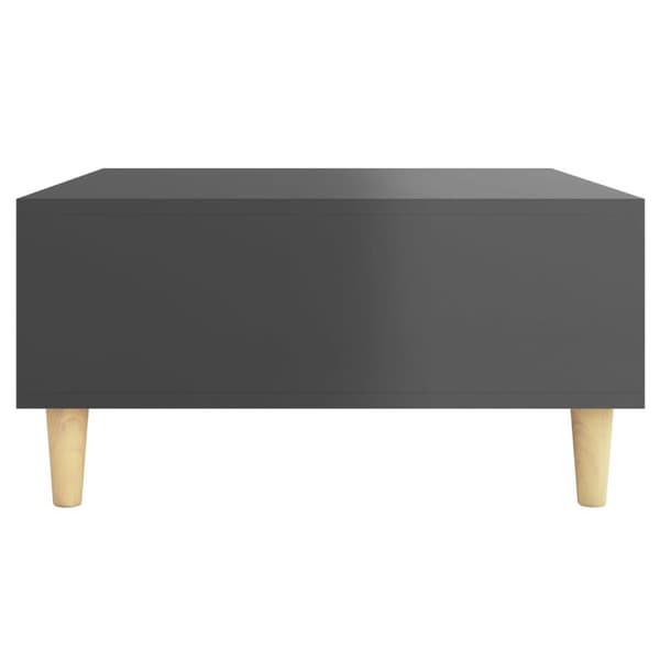 vidaXL sofabord 60x60x30 cm spånplade grå højglans