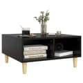 Miniatyrbillede 3 af 8: vidaXL sofabord 60x60x30 cm spånplade sort