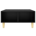 Miniatyrbillede 4 af 8: vidaXL sofabord 60x60x30 cm spånplade sort