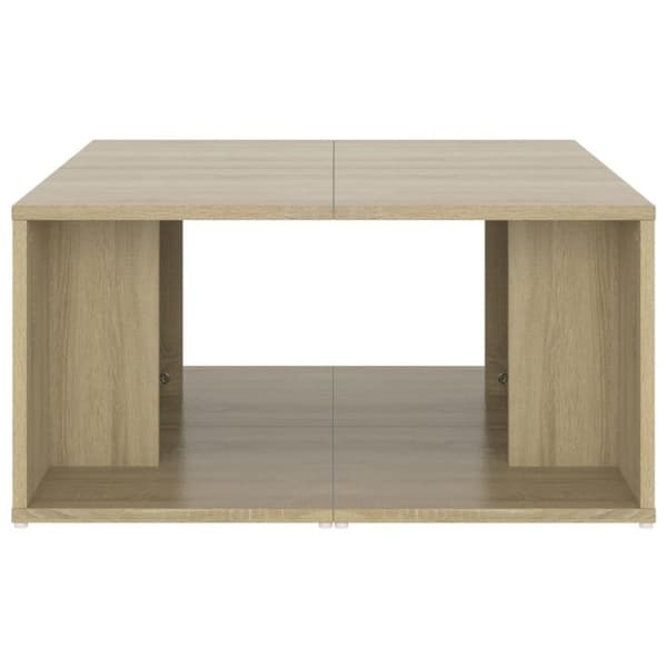 vidaXL Soffbord 4 st sonoma-ek 33x33x33 cm spånskiva