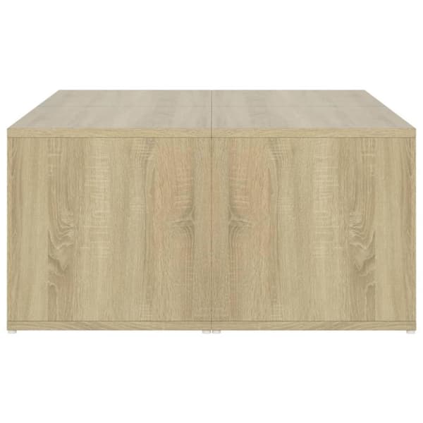 vidaXL Soffbord 4 st sonoma-ek 33x33x33 cm spånskiva