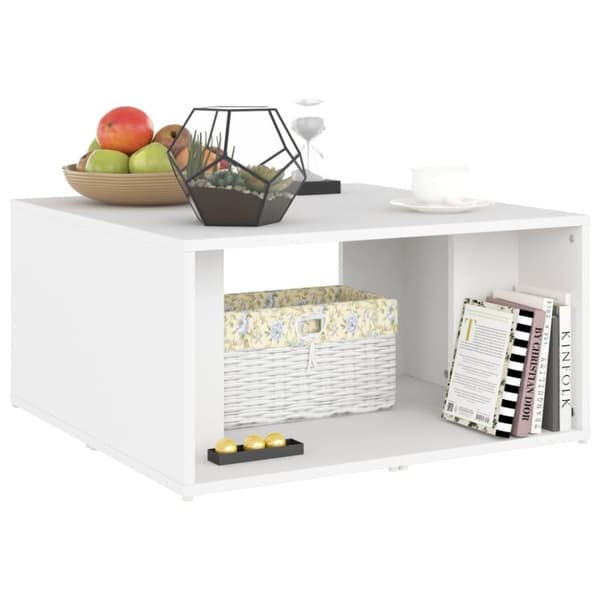 vidaXL sofaborde 4 dele 33x33x33 cm spånplade hvid