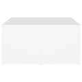 Miniatyrbillede 7 af 11: vidaXL sofaborde 4 dele 33x33x33 cm spånplade hvid