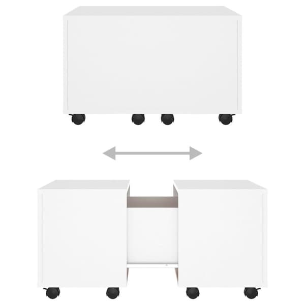 vidaXL sofabord 60x60x38 cm spånplade hvid