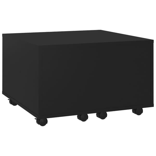 vidaXL Salongbord svart 60x60x38 cm sponplate