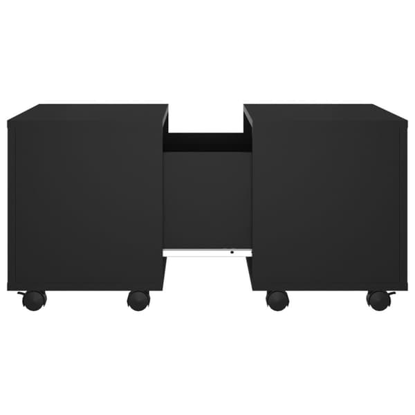vidaXL Salongbord svart 60x60x38 cm sponplate