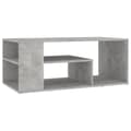 Miniatyrbillede 1 af 8: vidaXL sofabord 100x50x40 cm spånplade betongrå