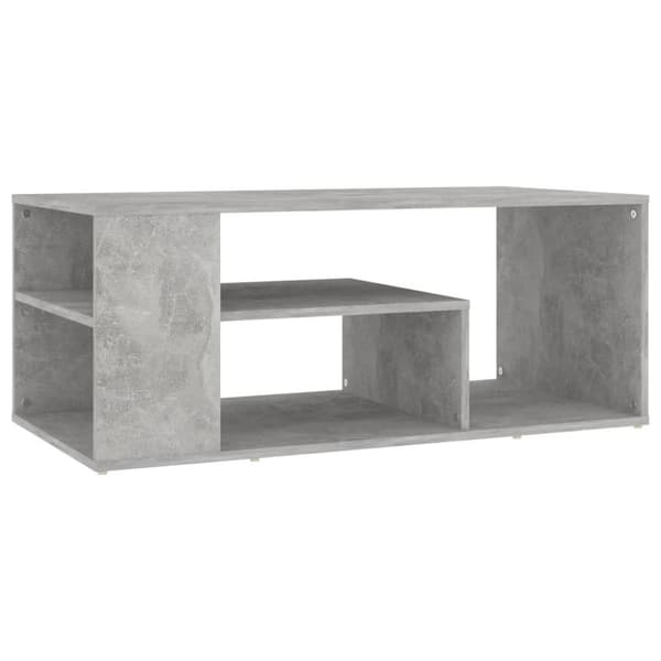 vidaXL Soffbord betonggrå 100x50x40 cm spånskiva