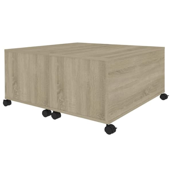 vidaXL Salongbord sonoma eik 75x75x38 cm sponplate