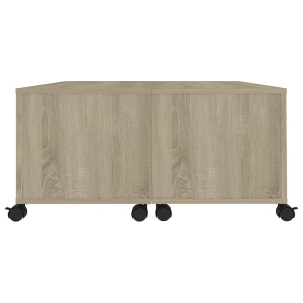 vidaXL Salongbord sonoma eik 75x75x38 cm sponplate