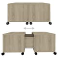 Miniatyrbilde 7 av 10: vidaXL Salongbord sonoma eik 75x75x38 cm sponplate
