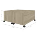 Miniatyrbilde 8 av 10: vidaXL Salongbord sonoma eik 75x75x38 cm sponplate