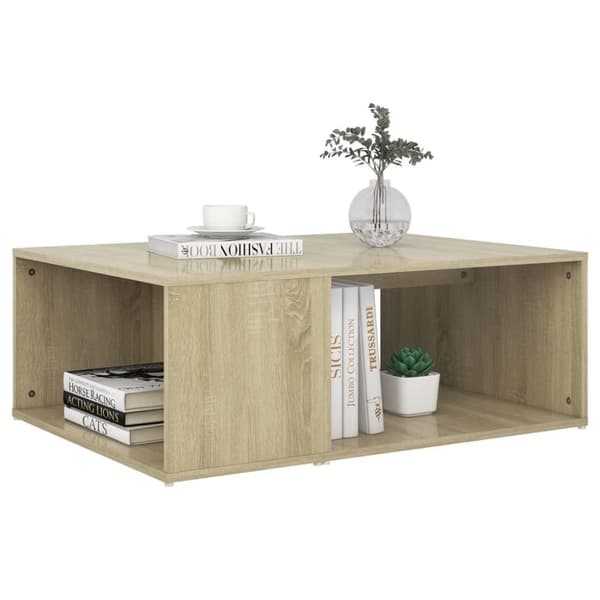 vidaXL Salongbord sonoma eik 90x67x33 cm sponplate