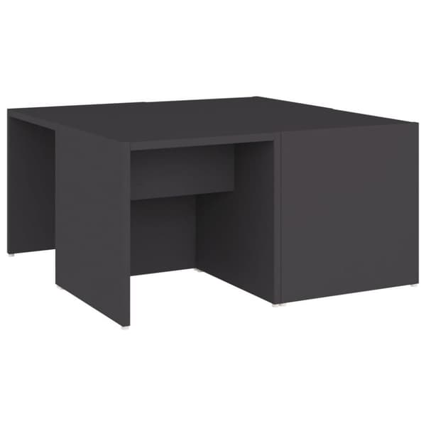 vidaXL Sohvapöydät 4 kpl harmaa 33x33x33 cm lastulevy