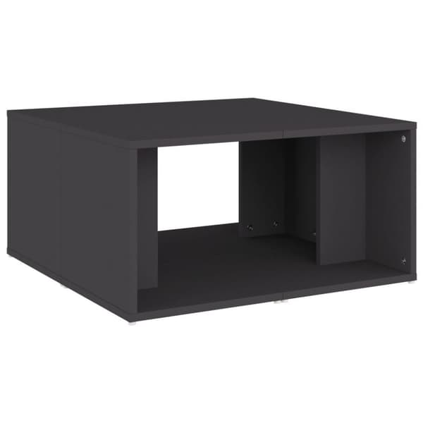 vidaXL Salongbord 4 stk grå 33x33x33 cm sponplate
