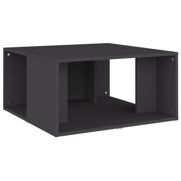 vidaXL Salongbord 4 stk grå 33x33x33 cm sponplate
