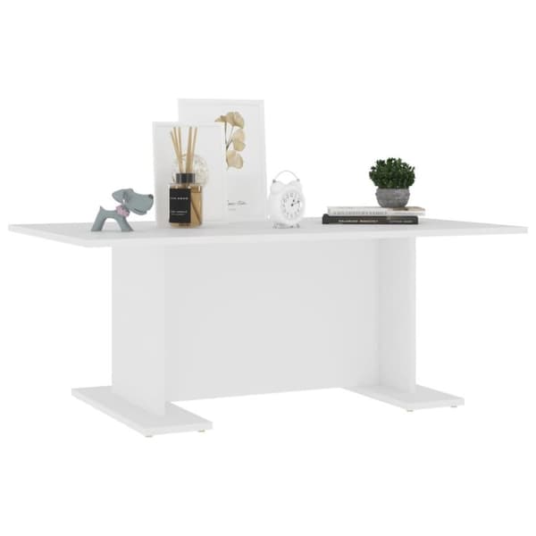 vidaXL Salongbord hvit 103,5x60x40 cm sponplate