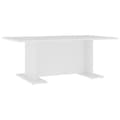 Miniatyrbilde 1 av 8: vidaXL Salongbord hvit 103,5x60x40 cm sponplate