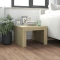 Miniatyrbillede 9 af 9: vidaXL sofabord 50x50x35 cm spånplade sonoma-eg