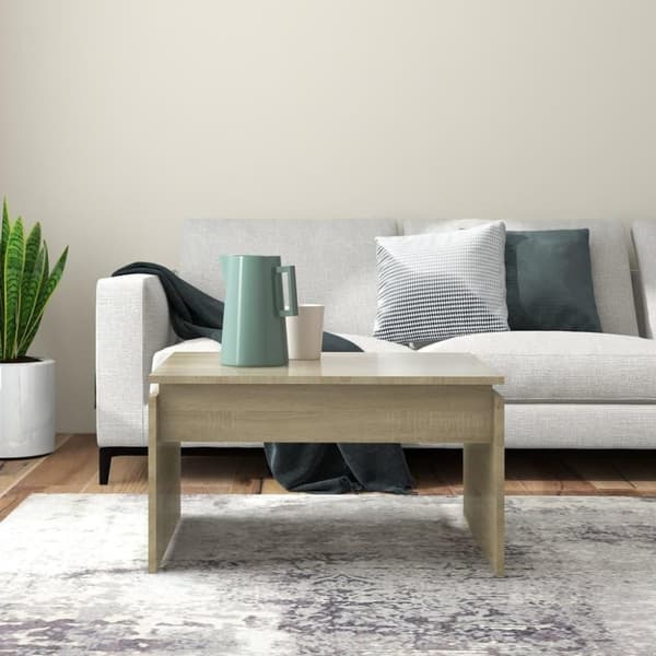 vidaXL Soffbord sonoma-ek 68x50x38 cm spånskiva
