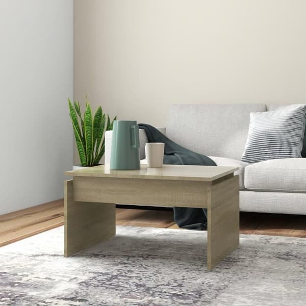 vidaXL Soffbord sonoma-ek 68x50x38 cm spånskiva