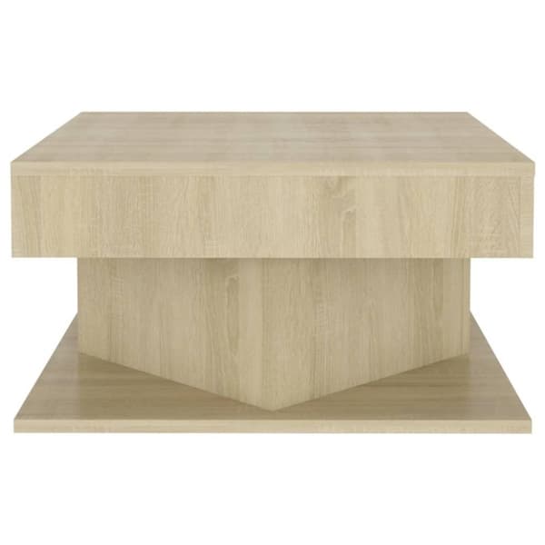 vidaXL Sohvapöytä Sonoma-tammi 57x57x30 cm lastulevy