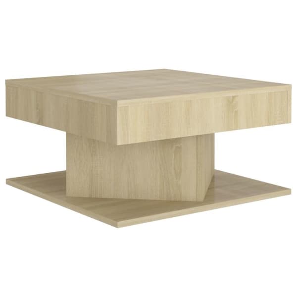 vidaXL Sohvapöytä Sonoma-tammi 57x57x30 cm lastulevy