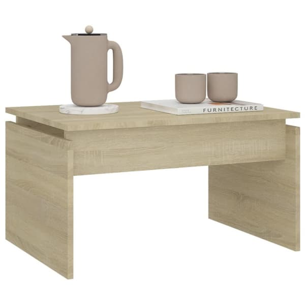 vidaXL Sohvapöytä Sonoma-tammi 68x50x38 cm lastulevy