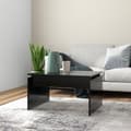 Miniatyrbillede 9 af 9: vidaXL sofabord 68x50x38 cm spånplade sort