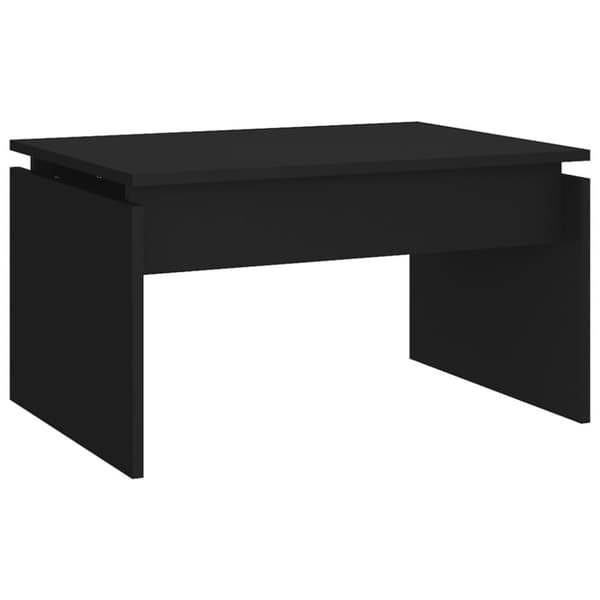 vidaXL Salongbord svart 68x50x38 cm sponplate