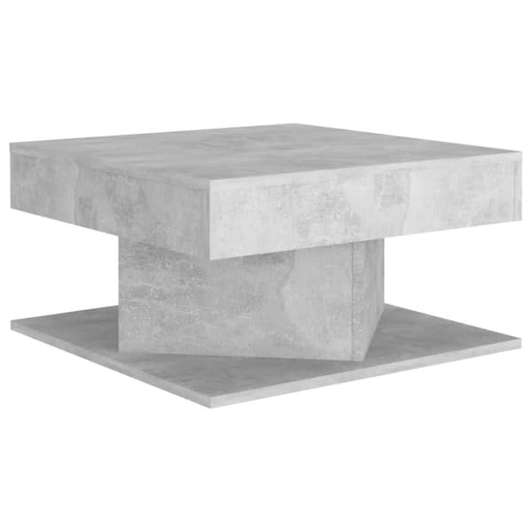 vidaXL Sohvapöytä betoninharmaa 57x57x30 cm lastulevy