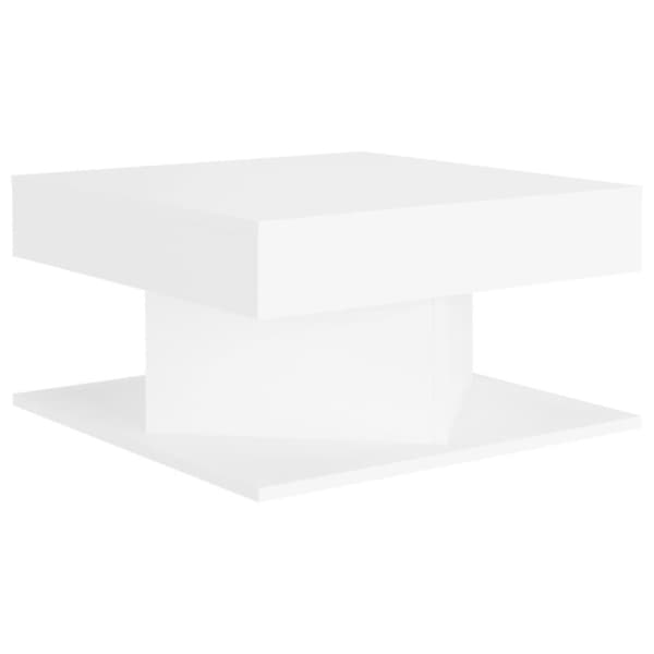 vidaXL Salongbord hvit 57x57x30 cm sponplate