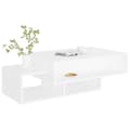 Miniatyrbillede 4 af 9: vidaXL sofabord 105x55x32 cm spånplade hvid