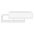 Miniatyrbillede 5 af 9: vidaXL sofabord 105x55x32 cm spånplade hvid
