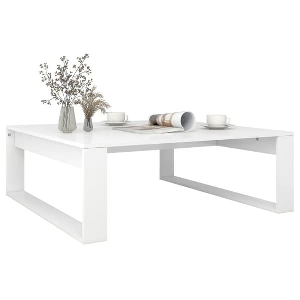 vidaXL sofabord 100x100x35 cm spånplade hvid