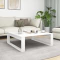 Miniatyrbillede 8 af 9: vidaXL sofabord 100x100x35 cm spånplade hvid