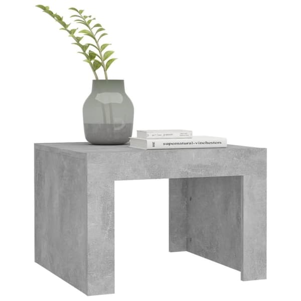 vidaXL Soffbord betonggrå 50x50x35 cm spånskiva