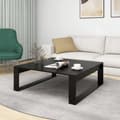 Miniatyrbillede 3 af 9: vidaXL sofabord 100x100x35 cm spånplade sort