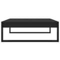 Miniatyrbillede 6 af 9: vidaXL sofabord 100x100x35 cm spånplade sort